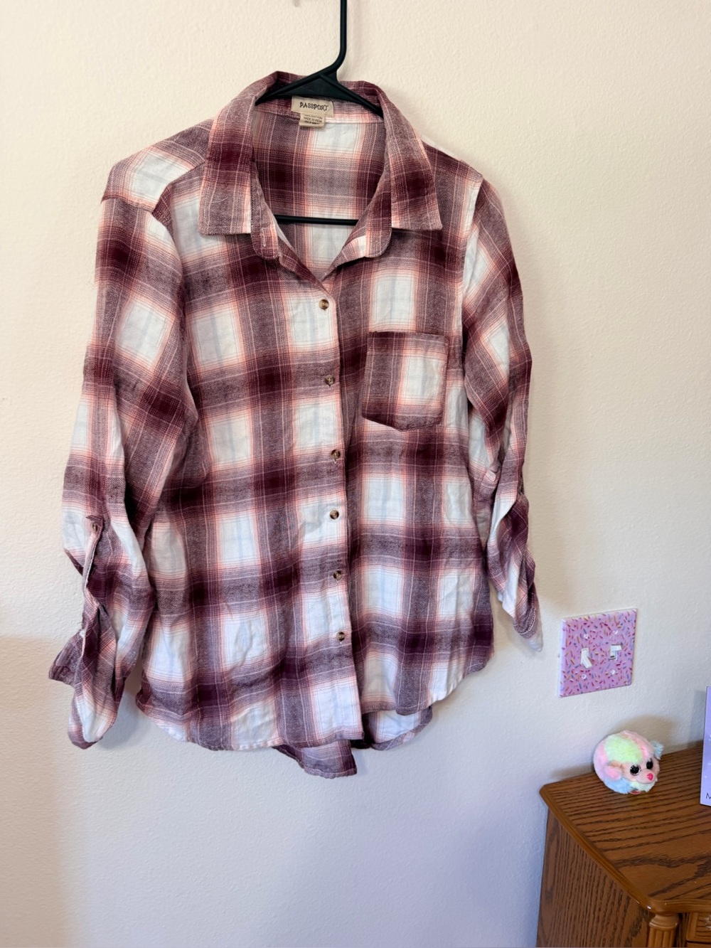 Passport Button shirt size XL